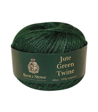 Load image into Gallery viewer, Kent &amp; Stowe - Jute Twine Green 80m 100gm Kent &amp; Stowe 
