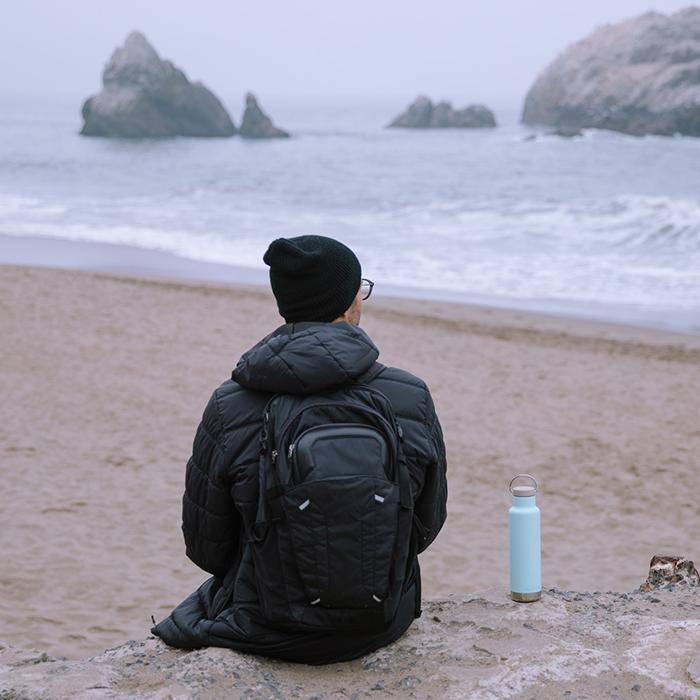 Klean Kanteen - 592ml Isoleret Classic - Blue Tint Klean Kanteen