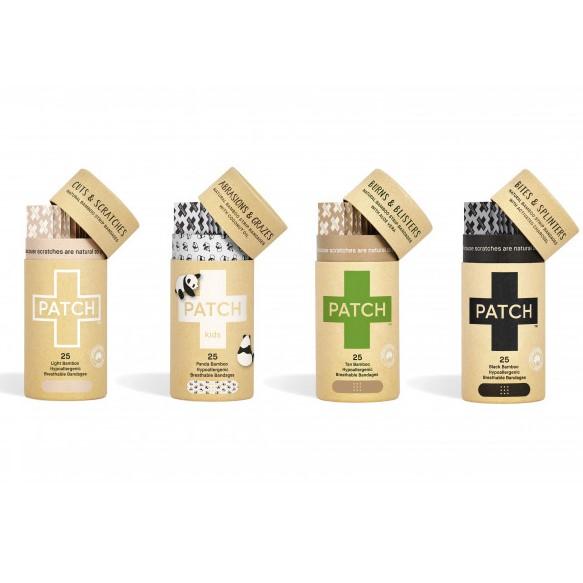 PATCH - Komposterbare plastre af bambus - Aktivt kul - 25stk PATCH