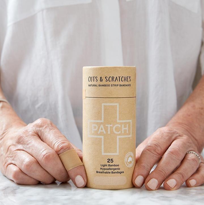PATCH - Komposterbare plastre af bambus - Neutral - 25stk PATCH