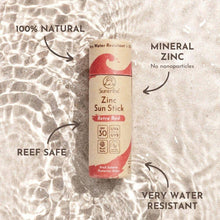 Load image into Gallery viewer, Suntribe Natural Mineral Zinc Sun Stick SPF 30 - Retro Red
