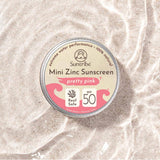 Suntribe Naturlig Ansigts & Sport Mini Solcreme SPF 50 - Pretty Pink