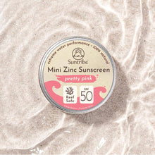 Load image into Gallery viewer, Suntribe Naturlig Ansigts &amp; Sport Mini Solcreme SPF 50 - Pretty Pink

