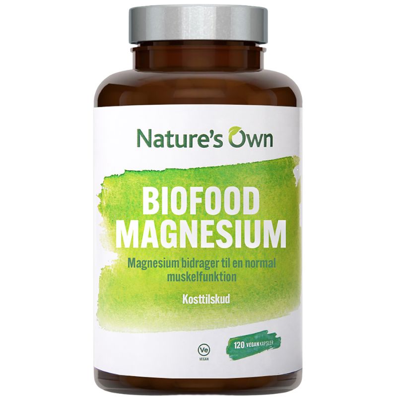 Nature's Own Biofood Magnesium - 120 kapsler