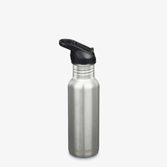 Klean Kanteen 532ml Classic Drikkedunk Sugerør - Brushed Stainless Suztain A/S