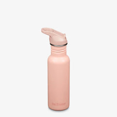 Klean Kanteen 532ml Classic Drikkedunk Sugerør - Peach Parfait Suztain A/S
