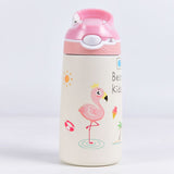 Børne Drikkedunk med Sugerør 400 ML - Pink