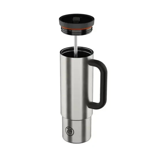 24 Bottles Termokop Sugerør 800 ML - Stål