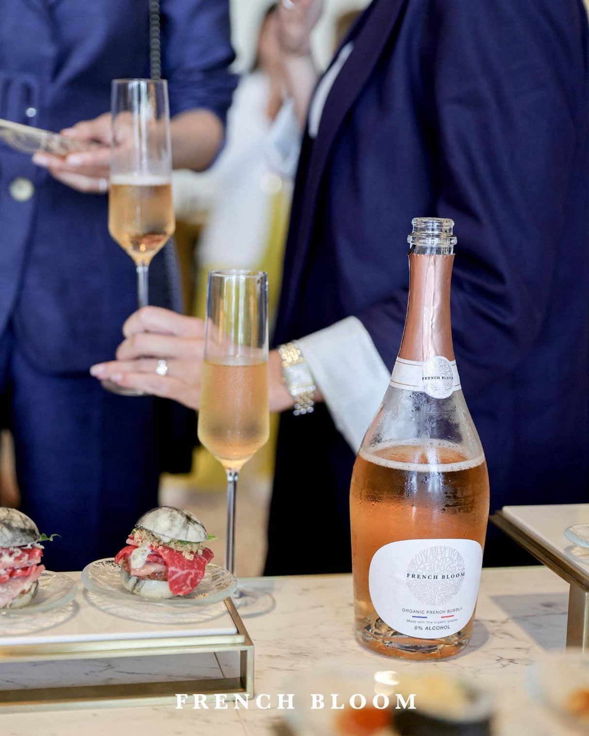 French Bloom - Organic 0.0 French Champagne - La Rosè, 750ml