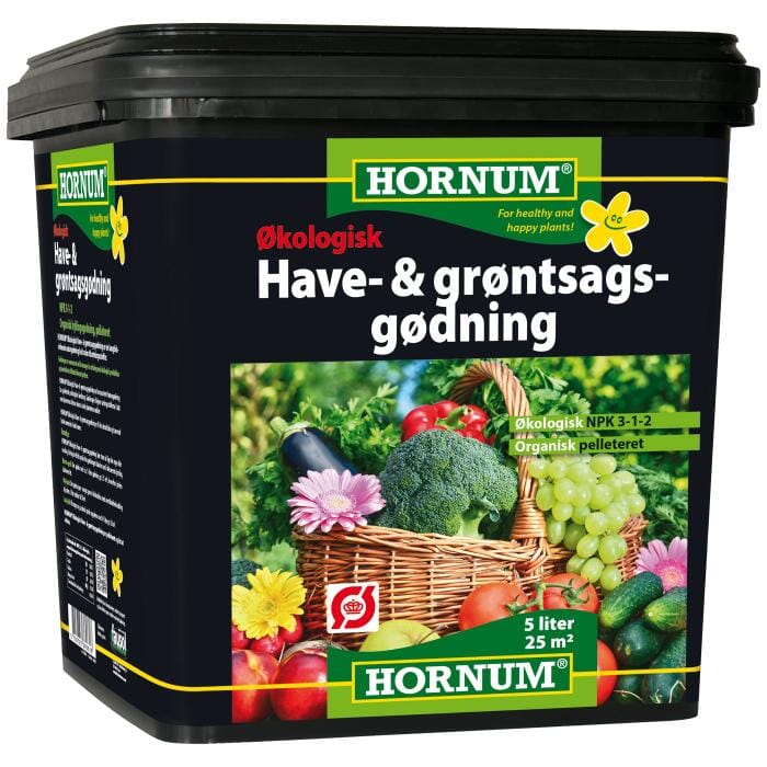 HORNUM Have- og Grøntsagsgødning, økologisk 5 L