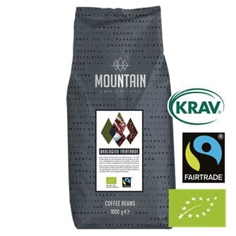 Mountain Original Økologisk Fairtrade KRAV Hele Kaffebønner 1 KG