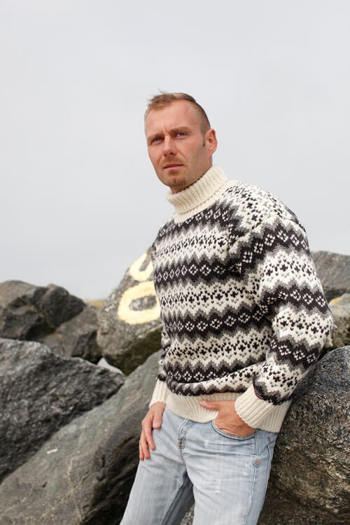 Islænder sweater af 100% ren uld