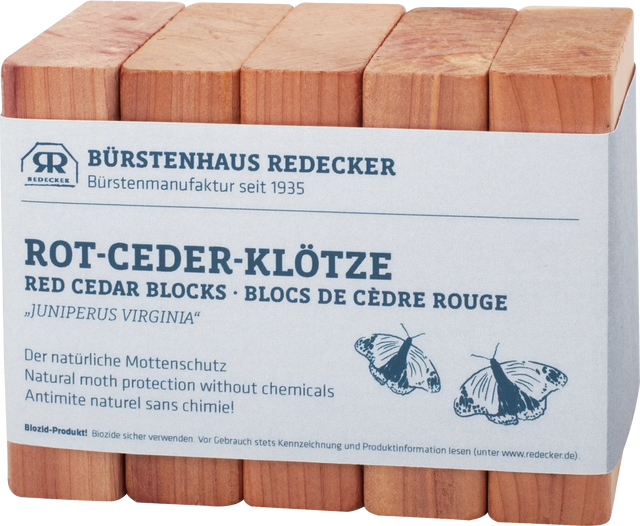 Cedertræsblokke – 5 stk. | Naturlig beskyttelse mod møl