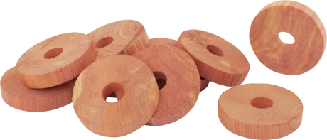 Cedertræsskiver til bøjler – 10 stk. | Naturlig beskyttelse mod møl