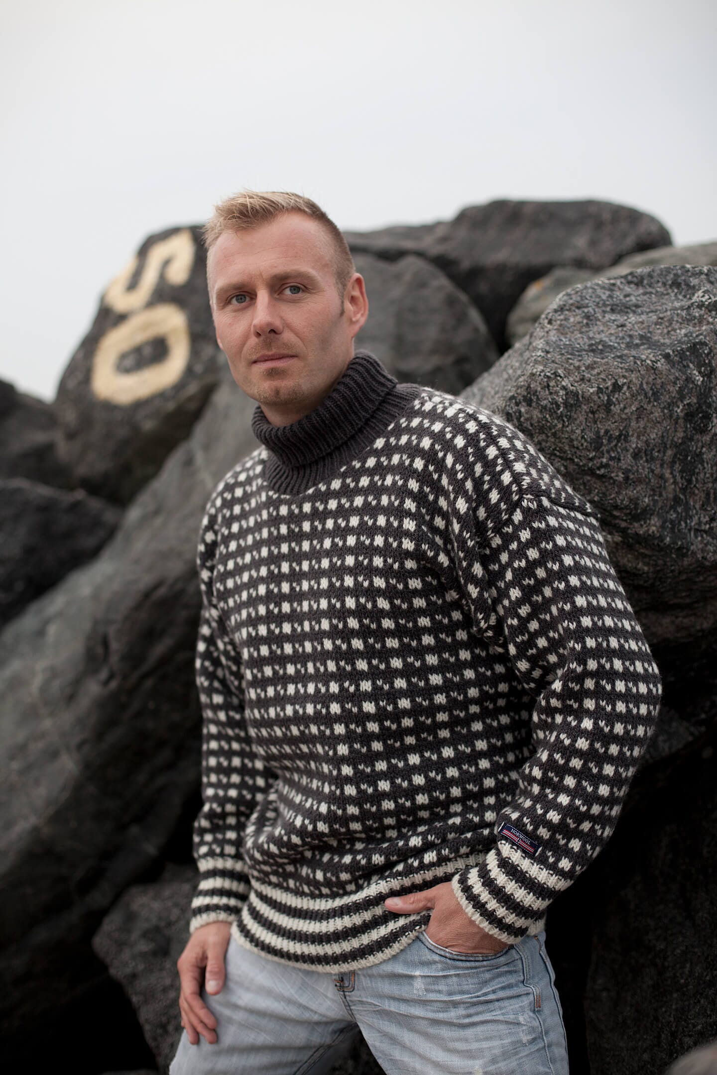Koks Islandsk sweater af 100% ren uld