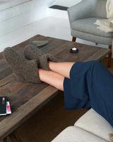 The Cozy Sheep Uldhjemmesko – Mørkegrå (Høj model)