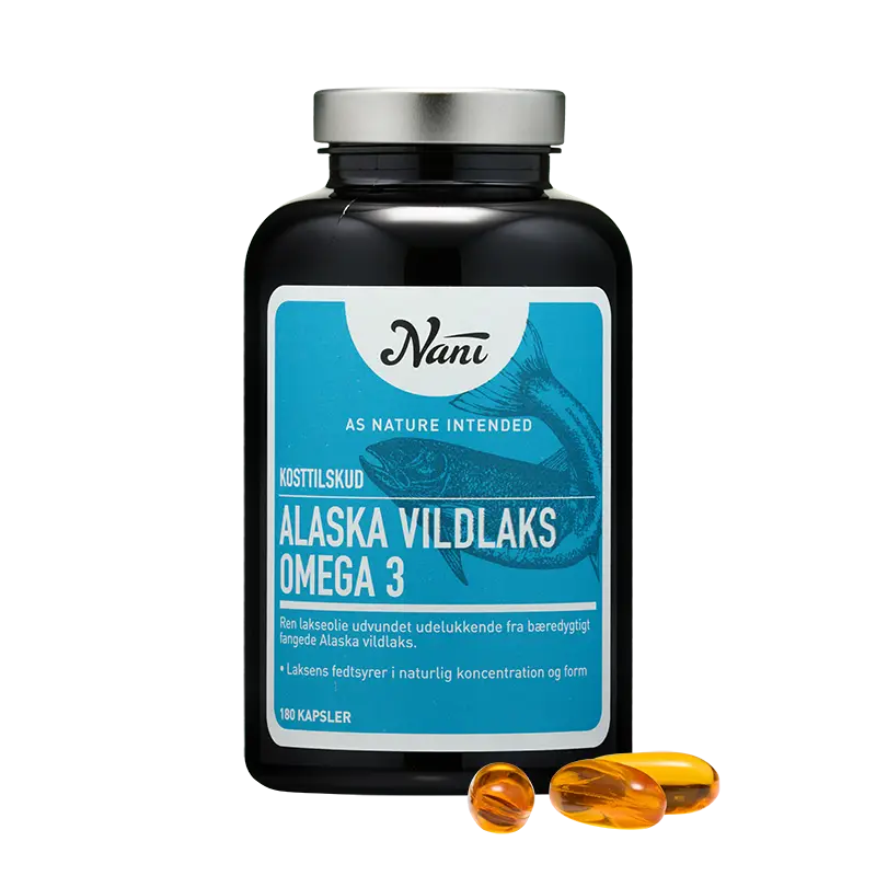Nani Alaska Vildlaks Omega 3 – 180 kapsler