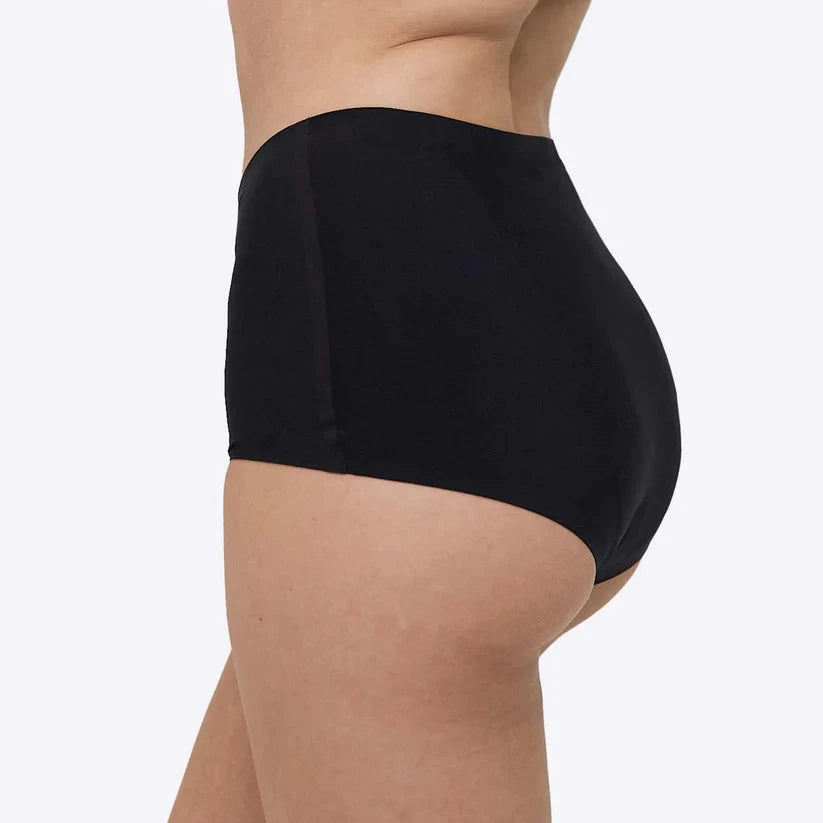Wuka Menstruationstrusse Stretch Seamless High Waist - Sort Heavy Flow