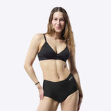 Wuka Menstruationstrusse Stretch Seamless High Waist - Sort Heavy Flow