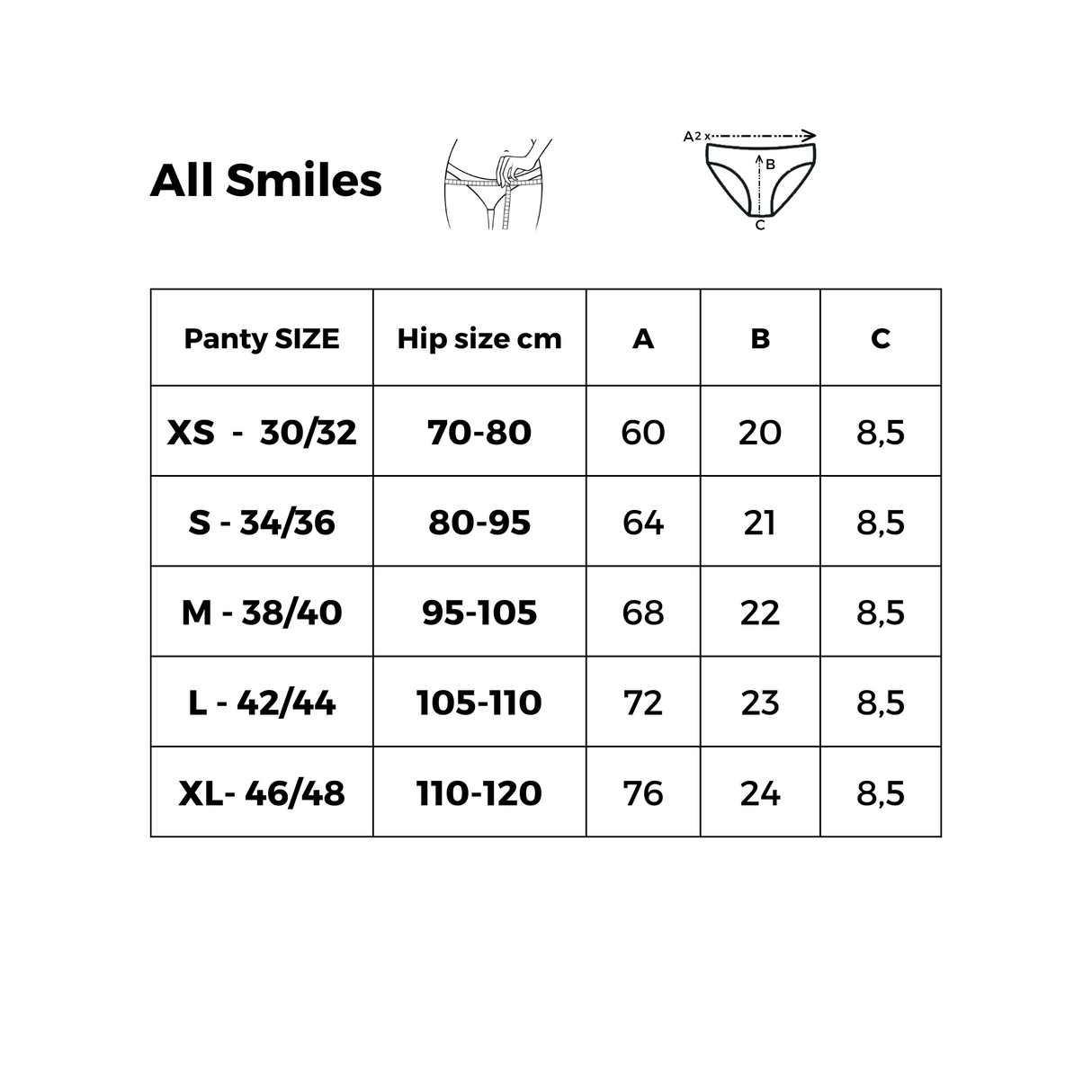 Comfydence All Smiles Seamless Menstruationstrusse - Medium Flow