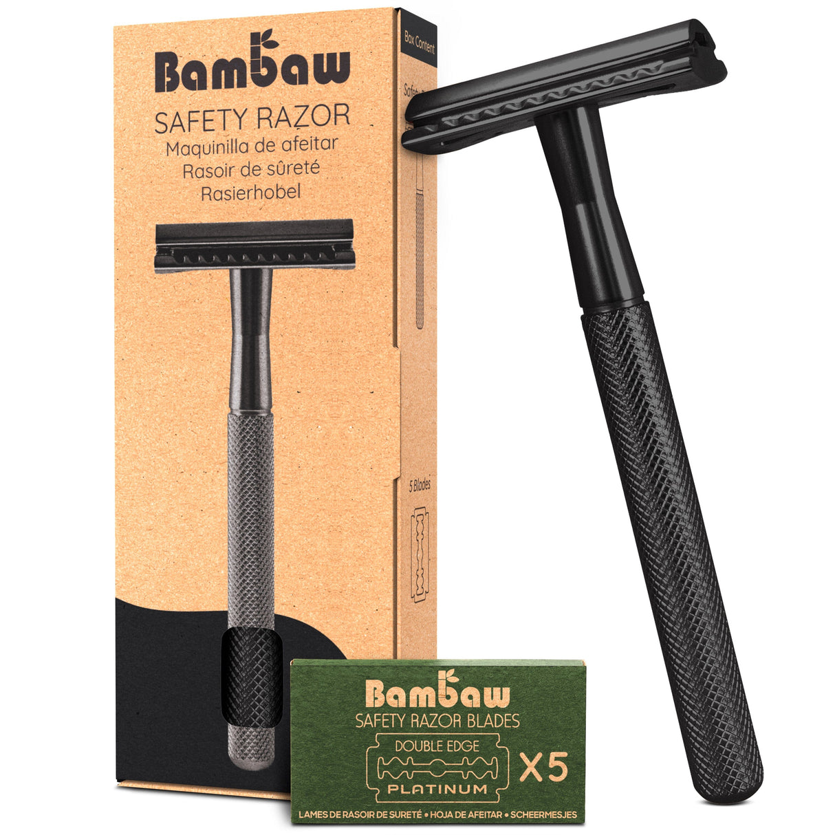 Bambaw Barberskraber Safety Razor - Black