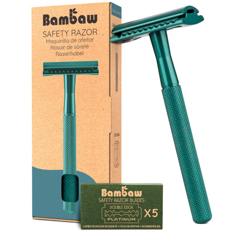 Bambaw Barberskraber Safety Razor - Sea Green