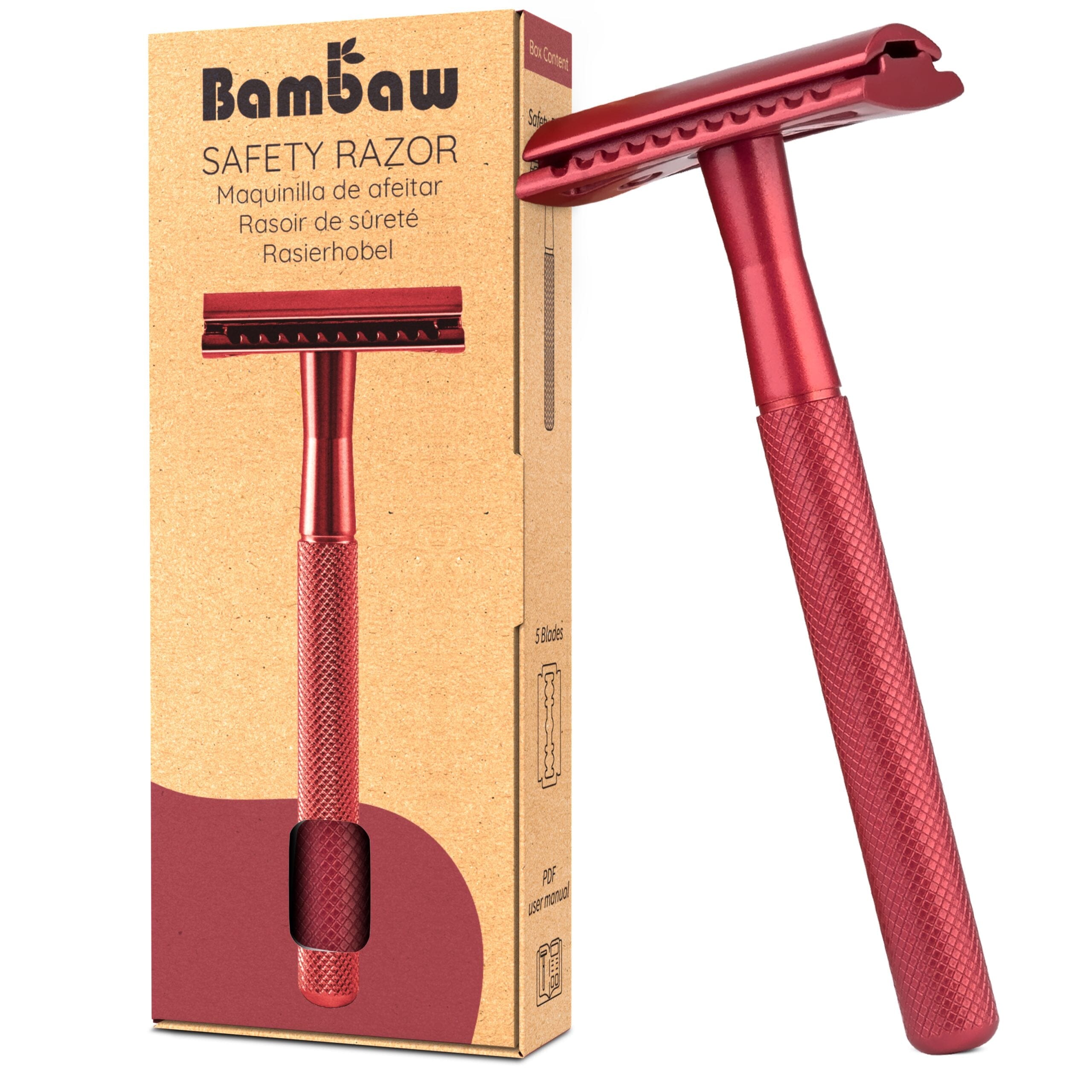 Bambaw Barberskraber Safety Razor - Rød