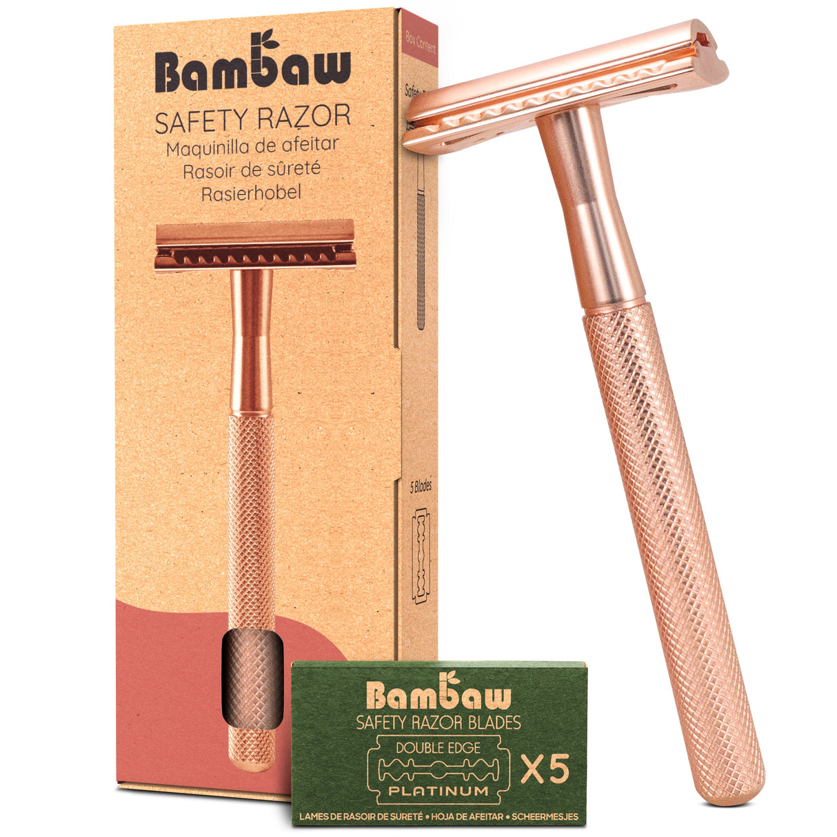 Bambaw Barberskraber Safety Razor - Rose Gold
