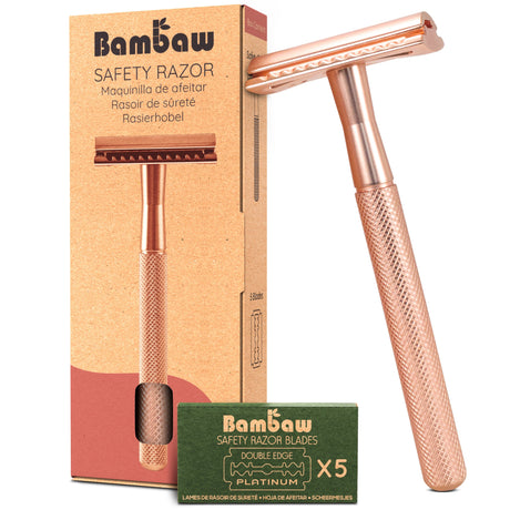Bambaw Barberskraber Safety Razor - Rose Gold
