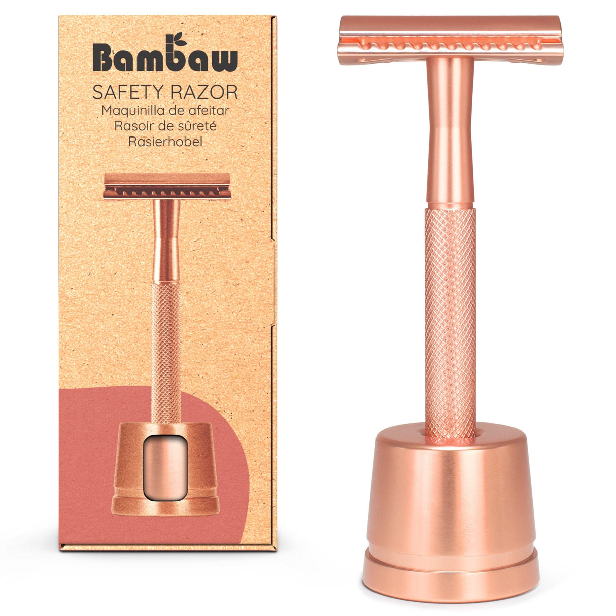 Bambaw Barbersæt - Rose Gold