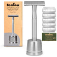 Bambaw Barberskraber Safety Razor Med Holder - Silver