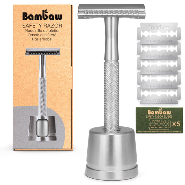 Bambaw Barberskraber Safety Razor Med Holder - Silver