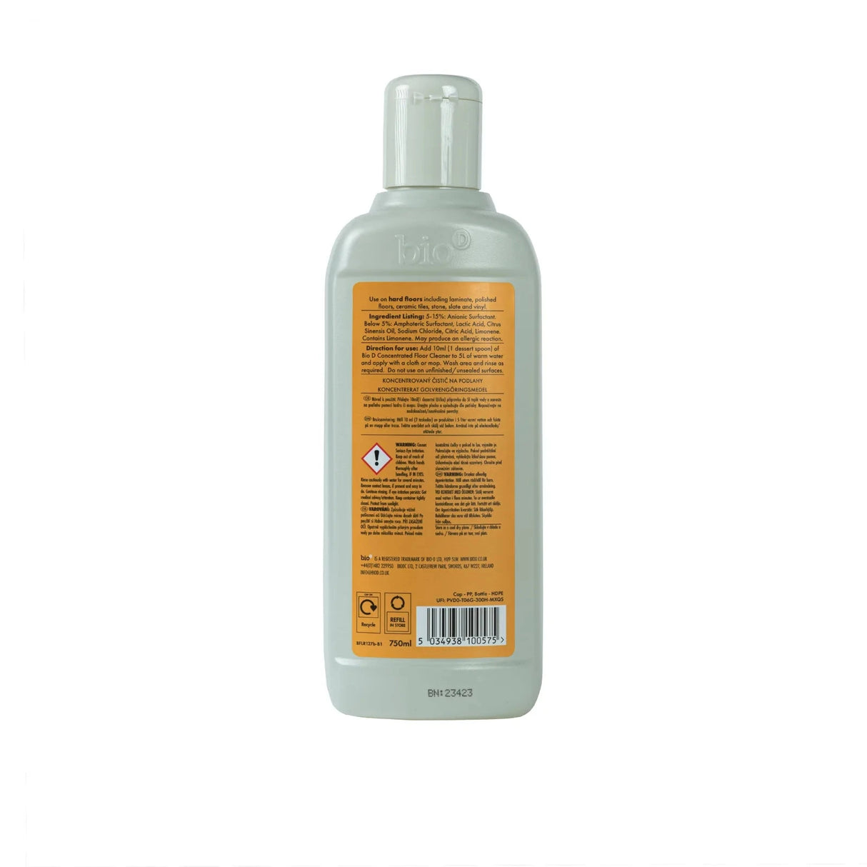 BIO-D Gulvrens med hørfrøolie 750 ml