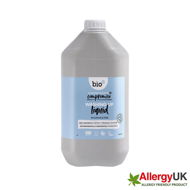 BIO-D Flydende Opvaskemiddel - Uden Duft, 5 liter