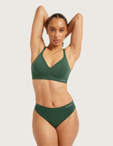 Boody Classic Bikini Trusser Bambus - Emerald Green