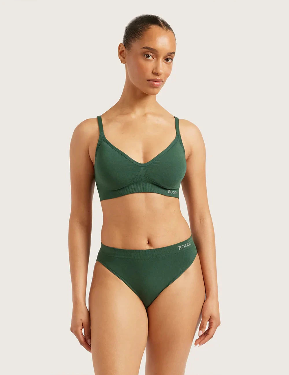 Boody Classic Bikini Trusser Bambus - Emerald Green