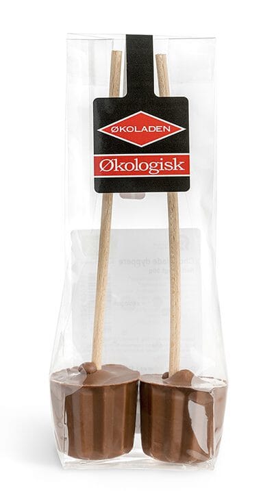 Økoladen Chokolade Rørepinde Lys, 2stk