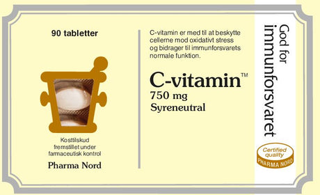 Pharma Nord C-vitamin 750 mg Syreneutral - 90 STK