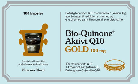 Pharma Nord Bio-Quinone Aktivt Q10 Gold 100 mg - 180 stk