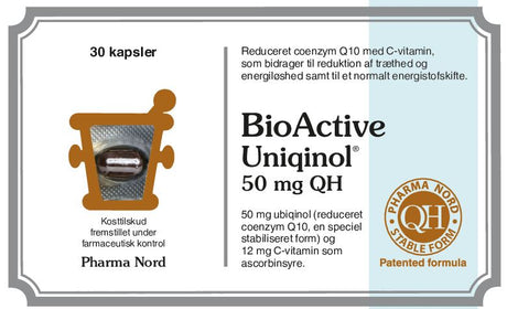 Pharma Nord BioActive Uniqinol 50 mg - 30 stk