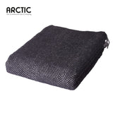 Arctic Uldplaid Herringbone - Black