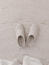 The Cozy Sheep Tøffel med gummisål – Beige