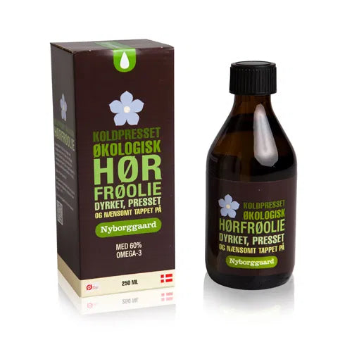 Nyborggard Hørfrøolie Koldpresset Økologisk - 250 ML