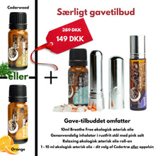 Load image into Gallery viewer, Terra Gaia Særlight gavetilbud økologisk æterisk olie - med Cedertræ
