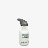 Klean Kanteen Drikkedunk Børn 355ml Sports Cap Med Sugerør - Dino Skate