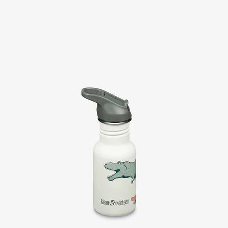 Klean Kanteen Drikkedunk Børn 355ml Sports Cap Med Sugerør - Dino Skate