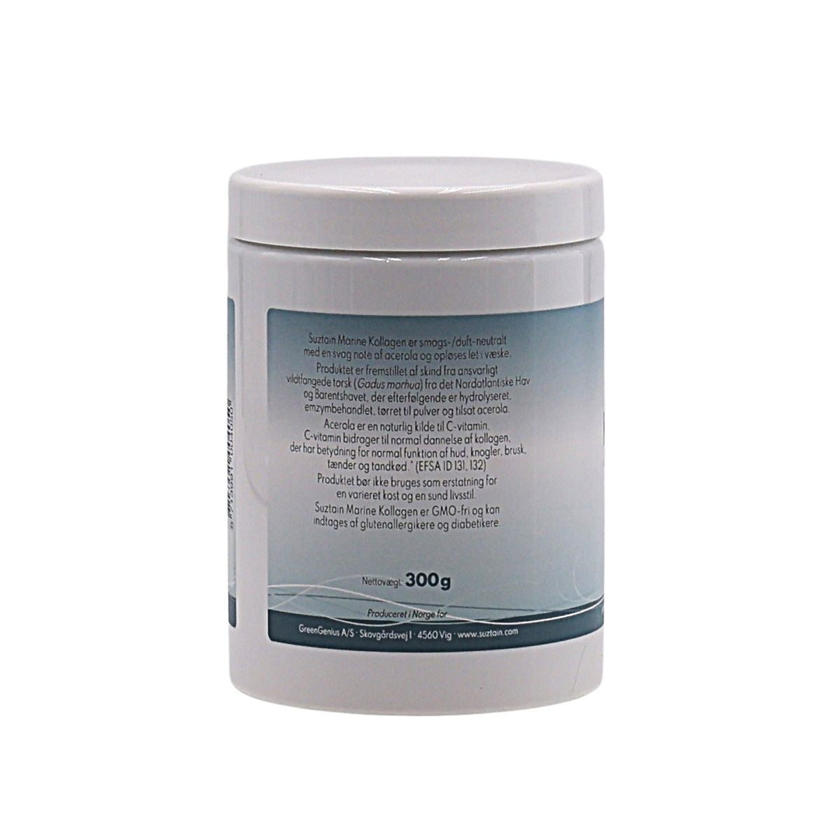 Suztain Marine Collagen med C-vitamin - Natural 300 gram