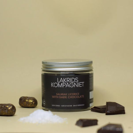 Lakridskompagniet - Salmiak Lakrids, Mørk Choko 130 gram