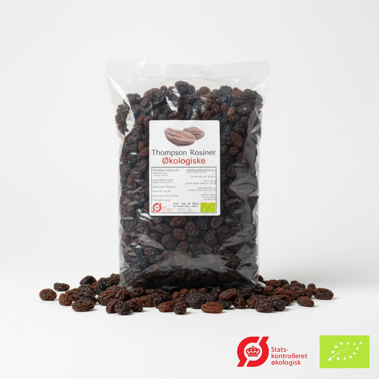 Suztain Økologiske Rosiner - 1000 Gram