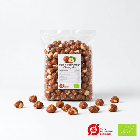 Suztain Økologiske Hasselnødder - 1000 Gram